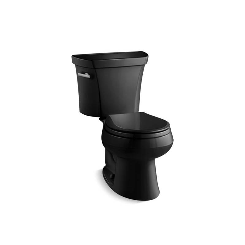 Kohler Wellworth® Two-piece round-front 1.28 gpf toilet with insulated tank