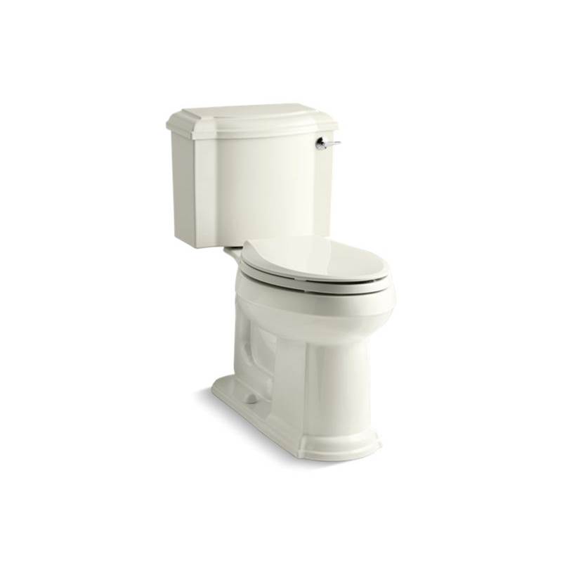 Kohler Devonshire® Comfort Height® Two-piece elongated 1.28 gpf chair height toilet with right-hand trip lever