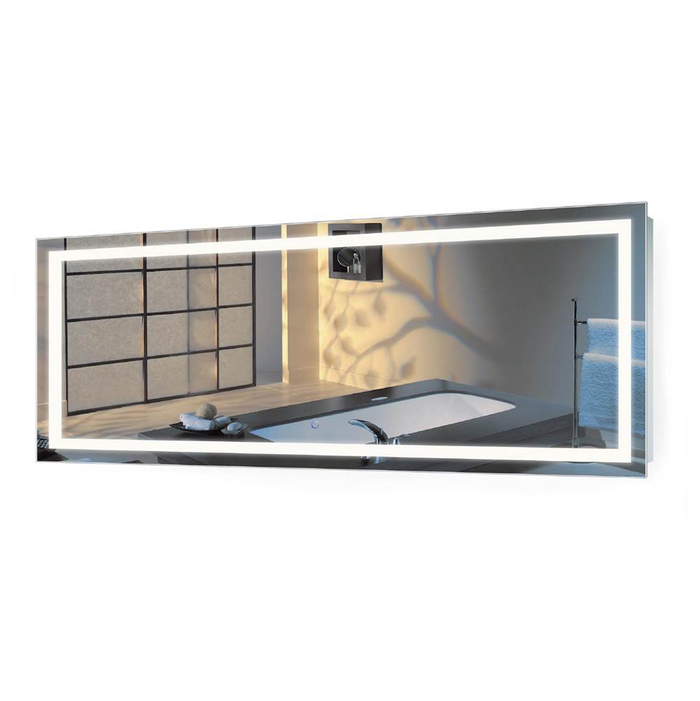 Krugg Icon 72'' X 30'' LED Bathroom Mirror w/ Dimmer and Defogger, Large Lighted Vanity Mirror