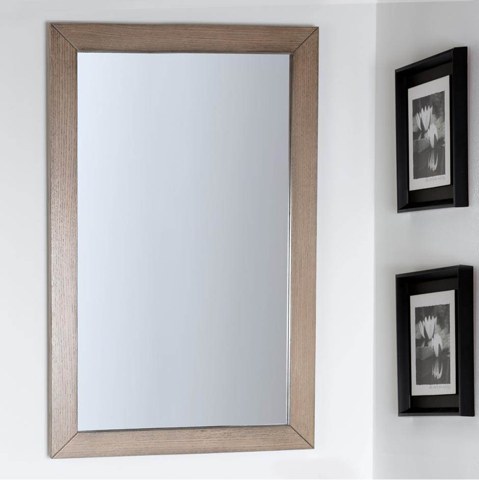 Lacava Wall-mount mirror in metal or wooden frame. W: 23'', H: 34'', D: 1''.