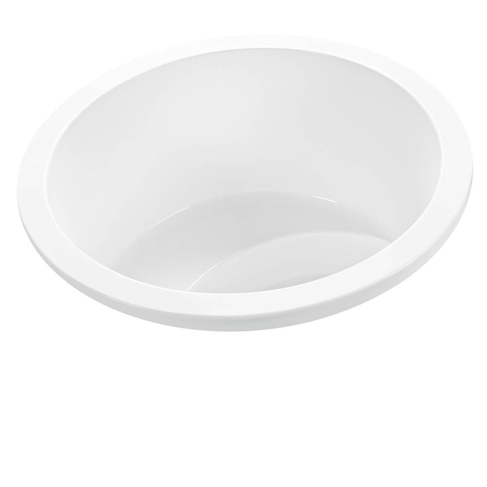MTI Baths Jasmine 2 Acrylic Cxl Drop In Round Air Bath Elite/Microbubbles - White (52X52)