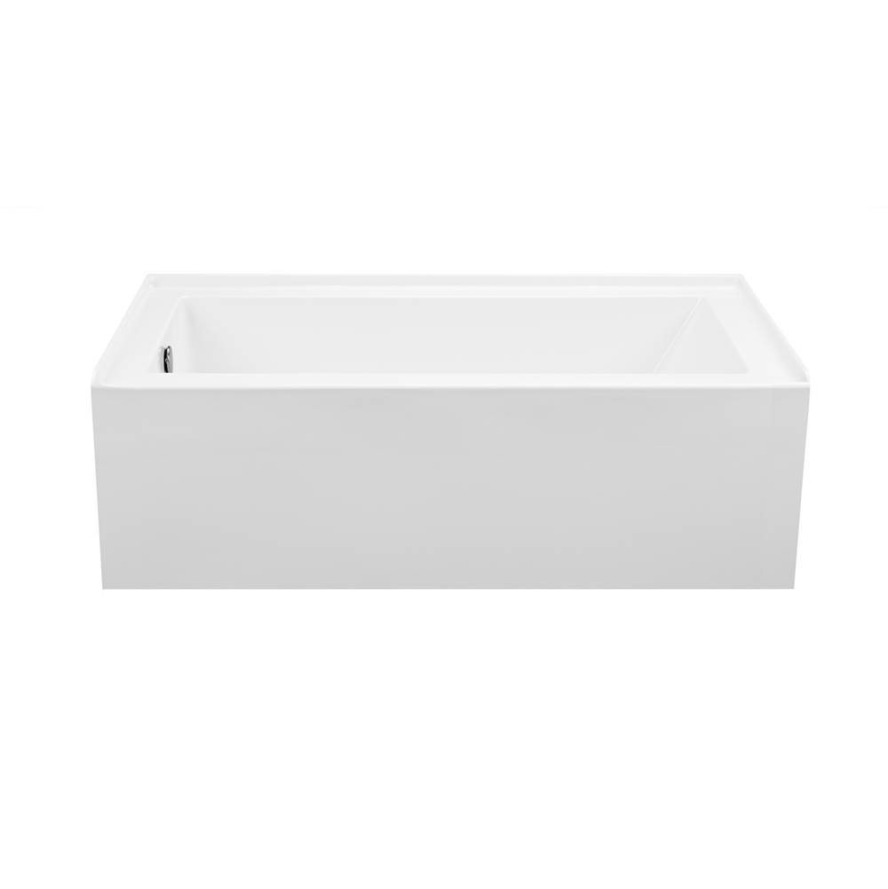 MTI Baths Cameron 2 Acrylic Cxl Integral Skirted Lh Drain Air Bath Elite/Whirlpool - White (60X30)