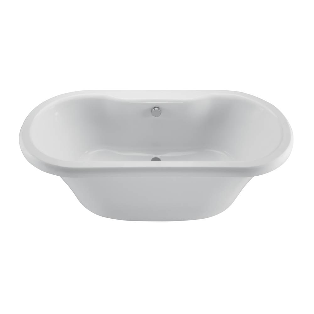 MTI Baths Melinda 8 Acrylic Cxl Freestanding Faucet Deck Air Bath  - Biscuit (66.5X35.5)