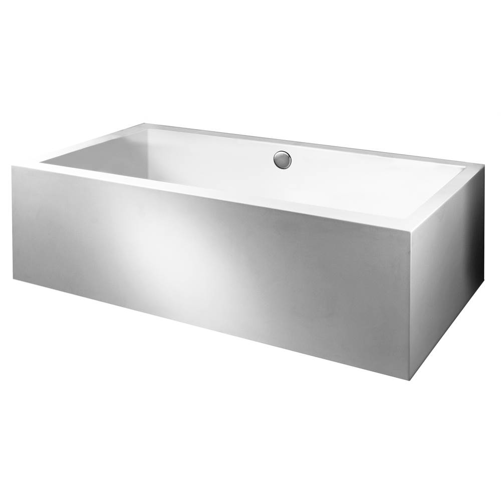 MTI Baths Andrea 22A Acrylic Cxl Sculpted 2 Side Air Bath - White (66X36)