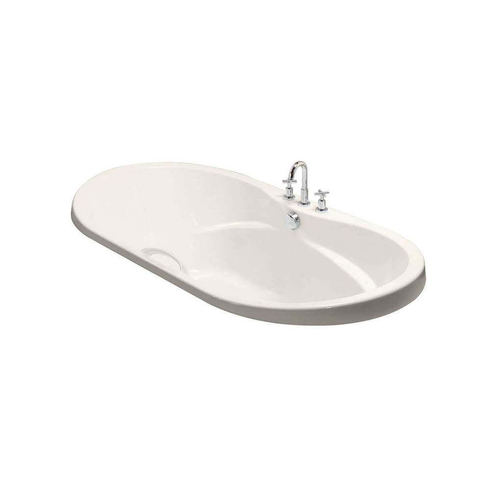 Maax Living 7242 Acrylic Drop-in Center Drain Hydromax Bathtub in Biscuit