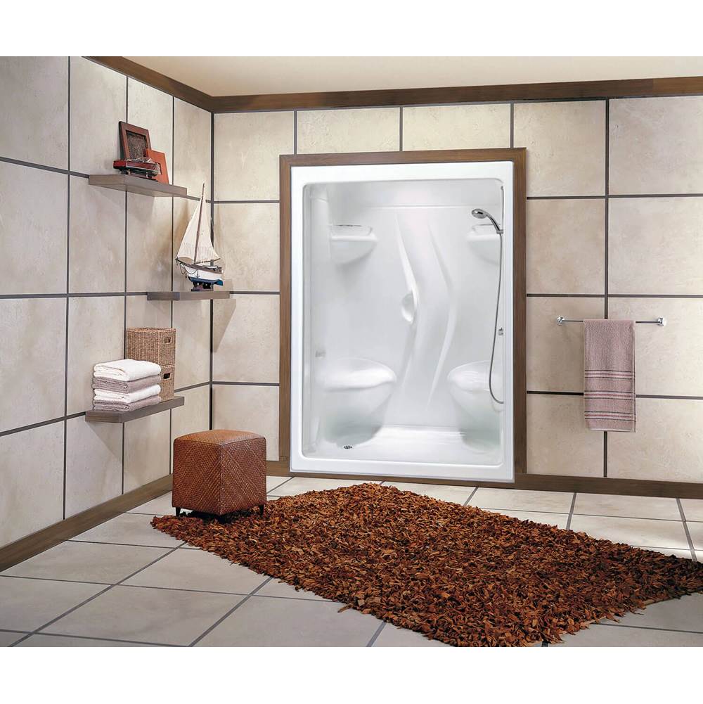 Maax Stamina 60-I 60 x 36 Acrylic Alcove Left-Hand Drain One-Piece Shower in White
