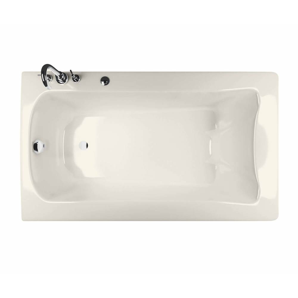 Maax Release 6036 Acrylic Drop-in Right-Hand Drain Hydromax Bathtub in Biscuit