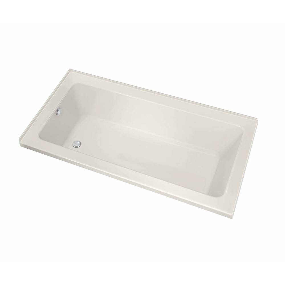 Maax Pose 6032 IF Acrylic Corner Left Right-Hand Drain Combined Whirlpool & Aeroeffect Bathtub in Biscuit