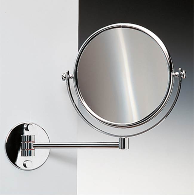 Nameeks Wall Mounted Brass Double Face 5xop Magnifying Mirror
