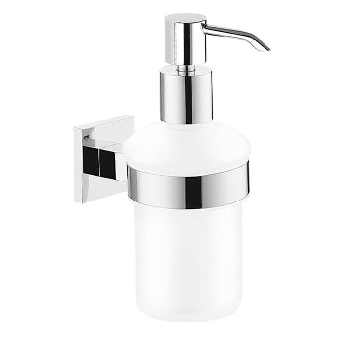 Nameeks Wall Mounted Frosted Glass Soap Dispenser