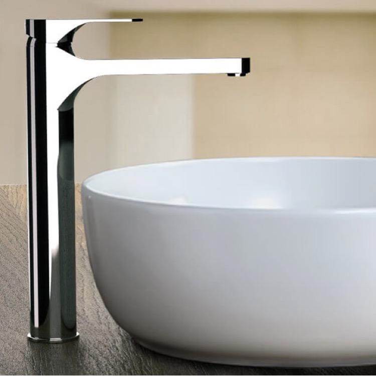 Nameeks Chrome Round Vessel Sink Faucet