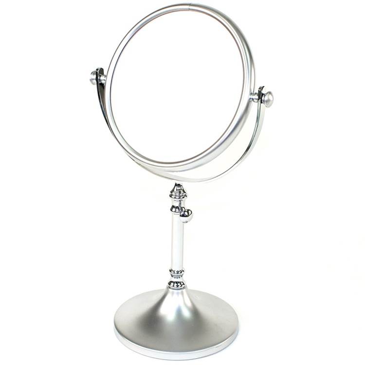 Nameeks Free Standing Brass Mirror With 5x Magnification