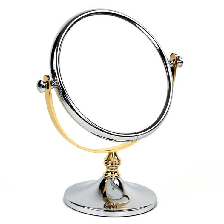 Nameeks Double Face Brass 5x Magnifying Mirror