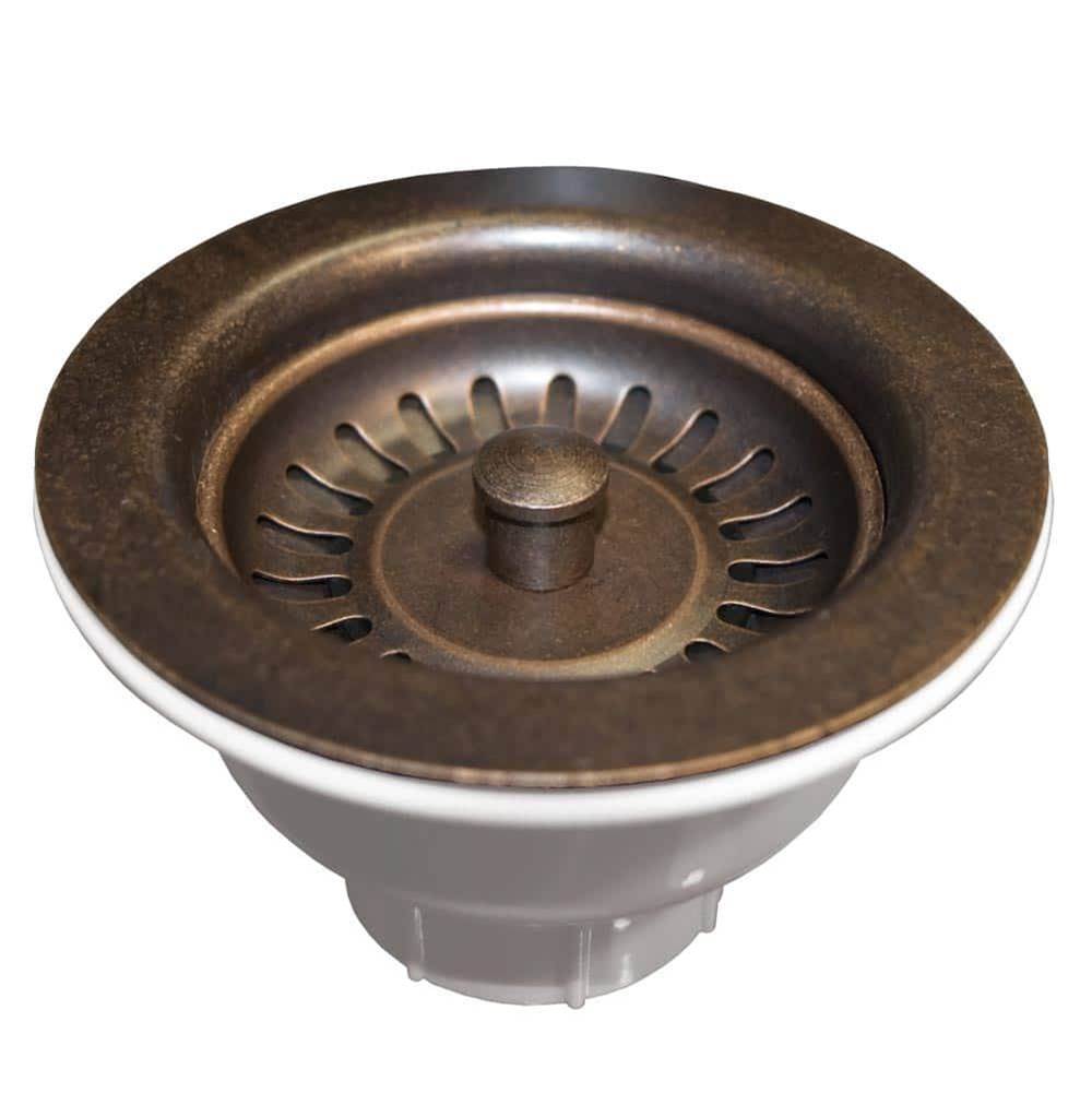 Native Trails 3.5'' Basket Strainer in Weathered Copper