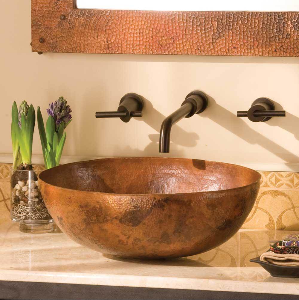 Native Trails Maestro Oval Bathroom Sink in Tempered Copper