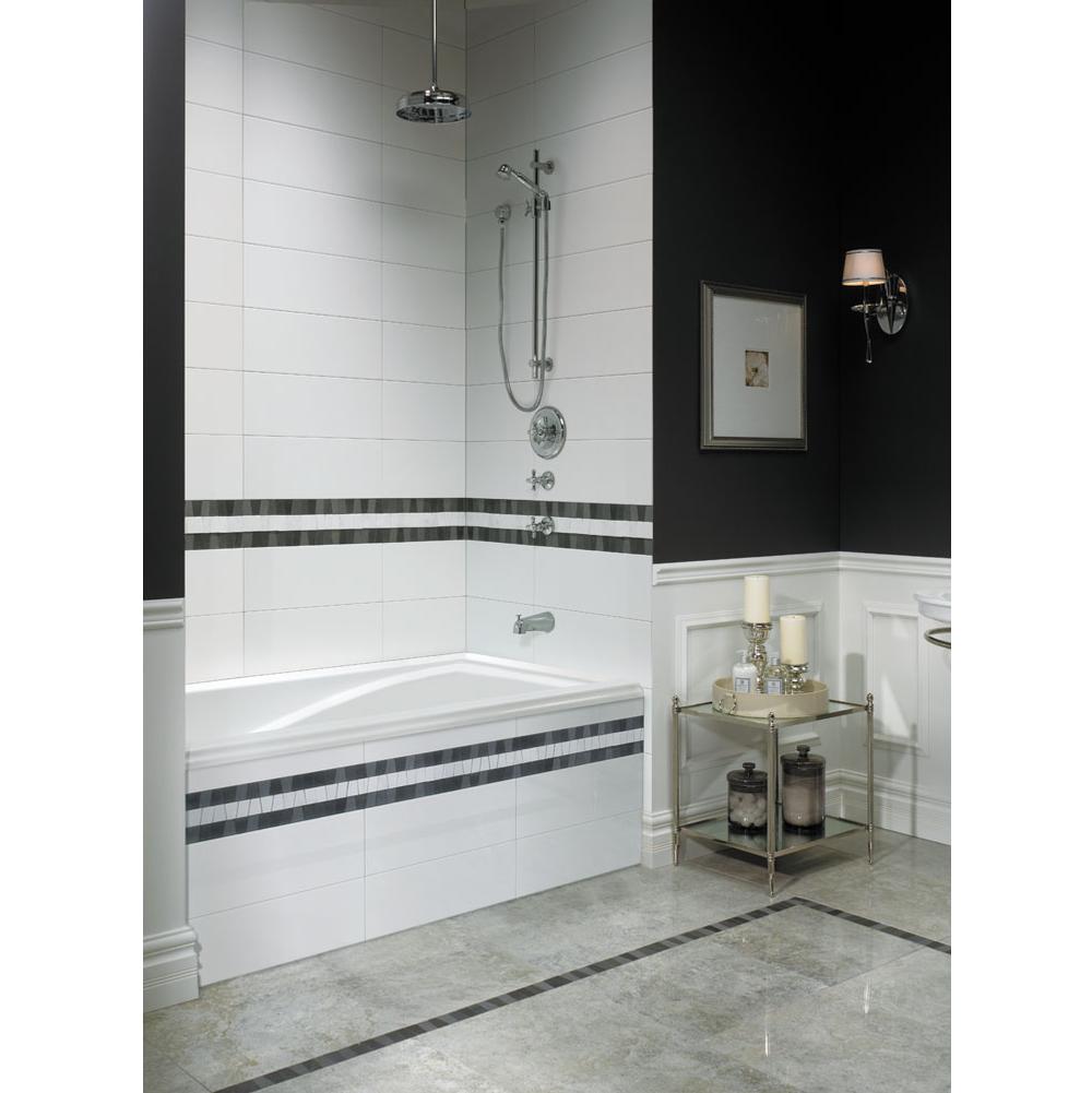 Neptune DELIGHT bathtub 36x72 with Tiling Flange, Right drain, Whirlpool/Activ-Air, Biscuit
