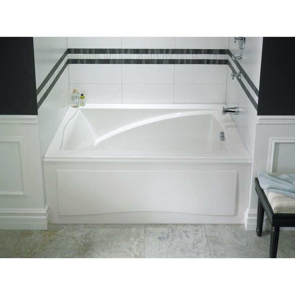 Neptune DELIGHT bathtub 32x60 with Tiling Flange, Right drain, Whirlpool/Mass-Air/Activ-Air, Black
