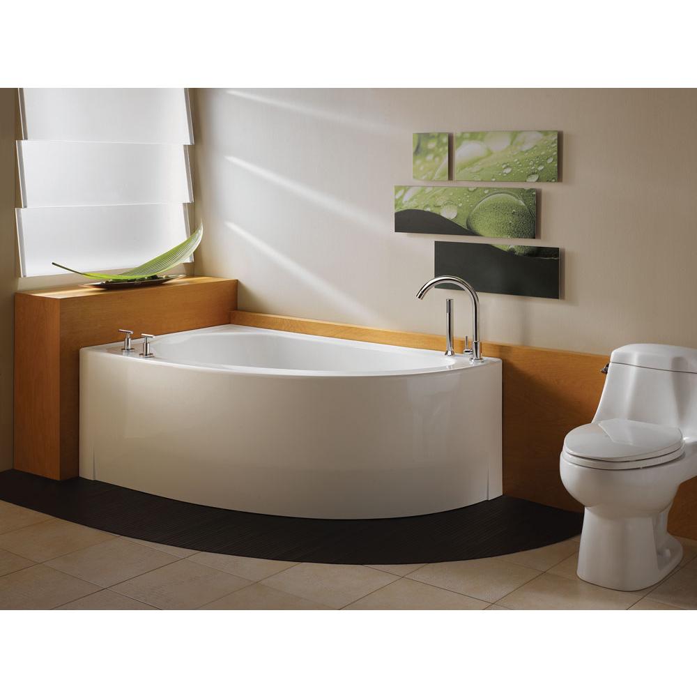 Neptune WIND bathtub 36x60 with Tiling Flange and Skirt, Right drain, Activ-Air, White