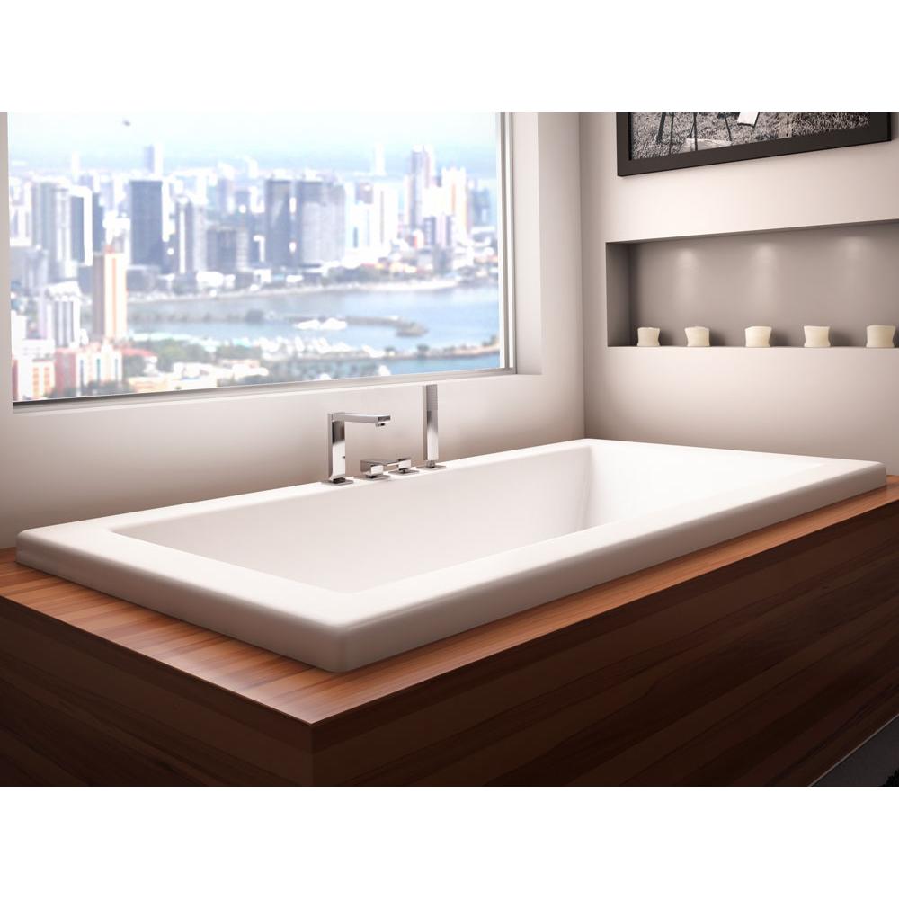 Neptune ZEN bathtub 32x66 with armrests and 1'' top lip, Whirlpool/Mass-Air/Activ-Air, Biscuit