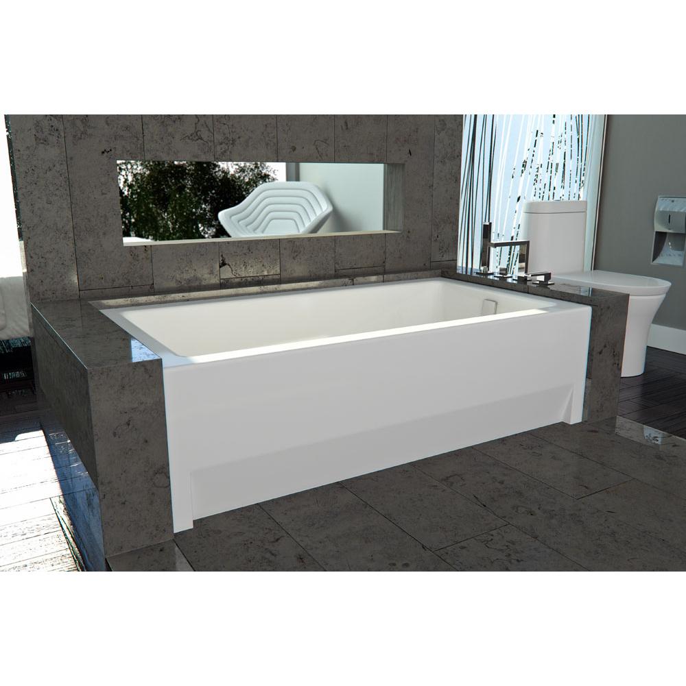 Neptune ZORA bathtub 36x66 with Tiling Flange, Right drain, Whirlpool/Mass-Air/Activ-Air, Biscuit