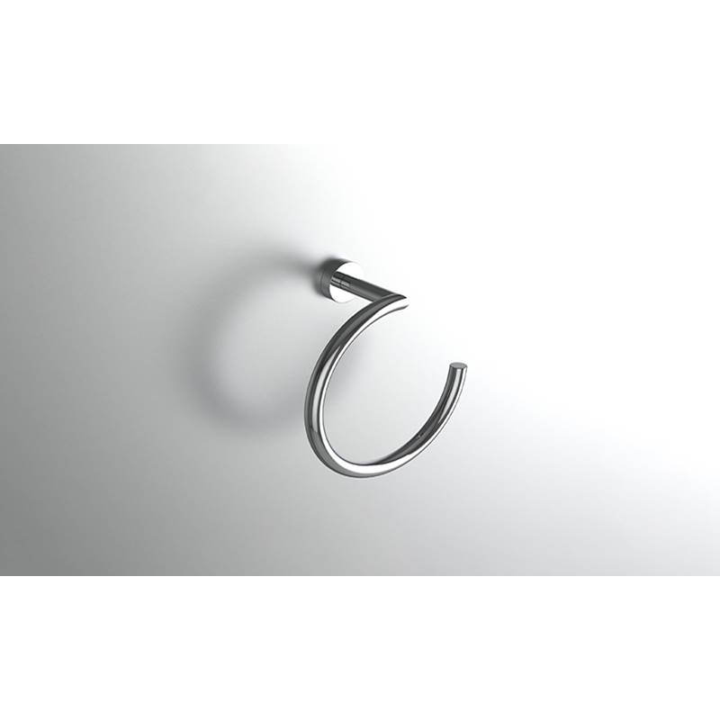 Neelnox Collection Form Moderne Towel Ring Finish: Polished