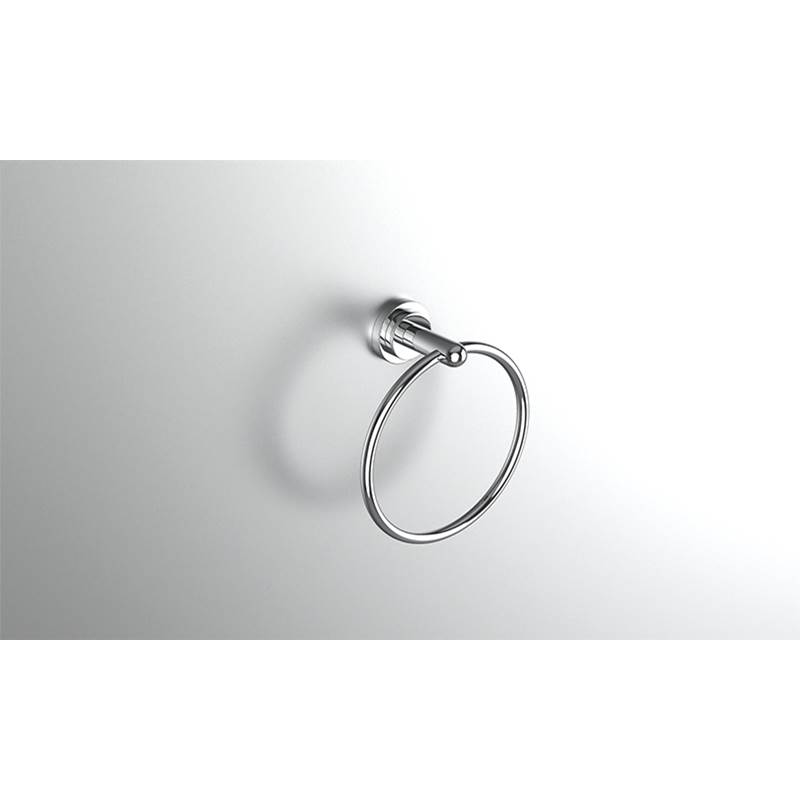 Neelnox Collection Aire Classic Towel Ring Finish: Glossy White