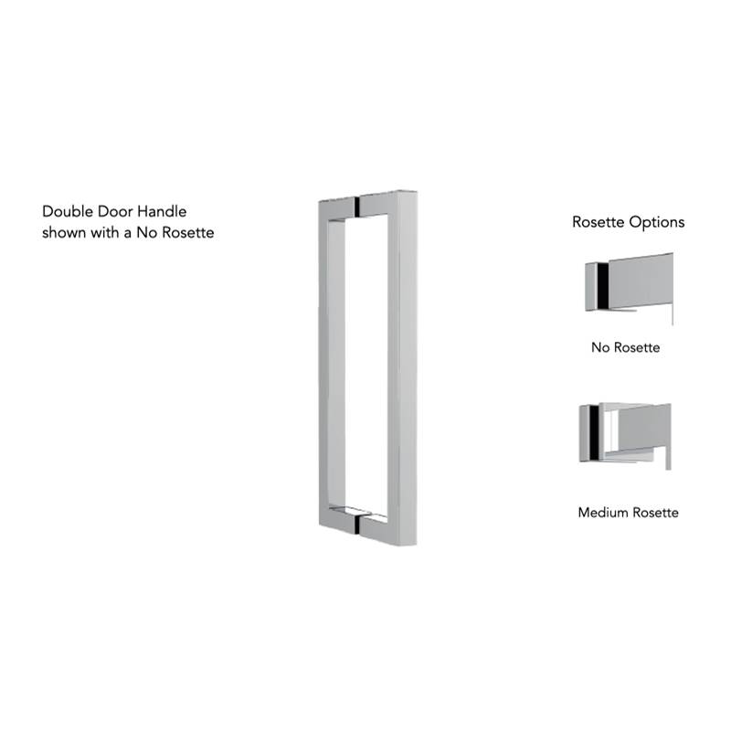 Neelnox Collection UNIVERSAL B 12'' Shower Door Handle   No Rosette Finish: Glossy White