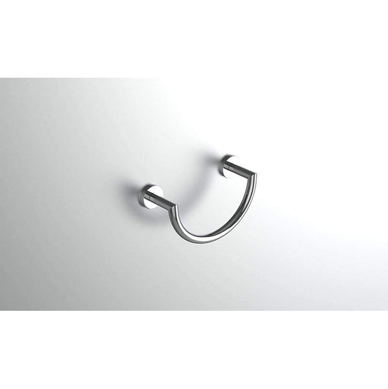 Neelnox Collection Form Towel Ring Finish: Brushed Gold