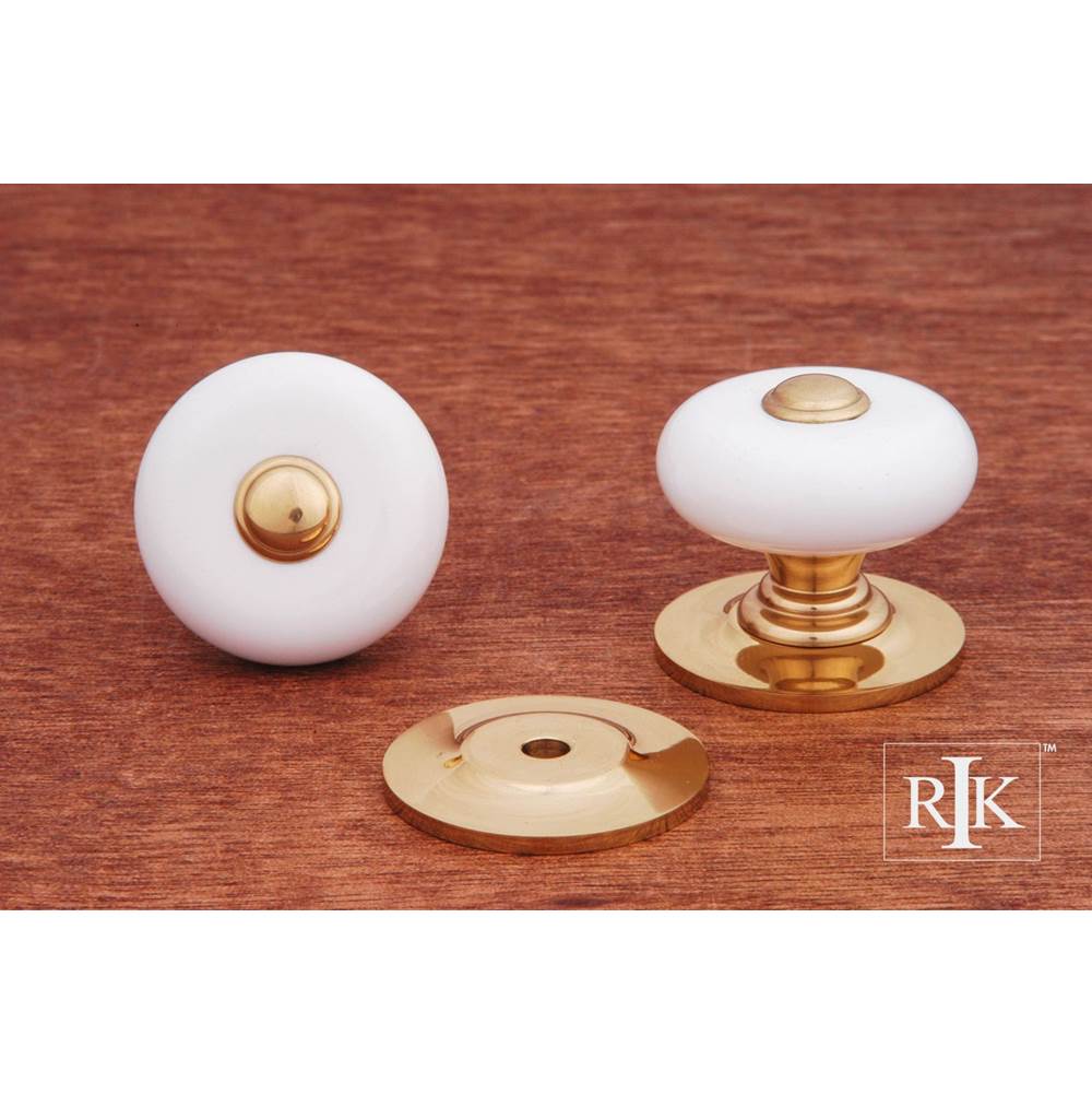 RK International Large Porcelain Knob with Tip