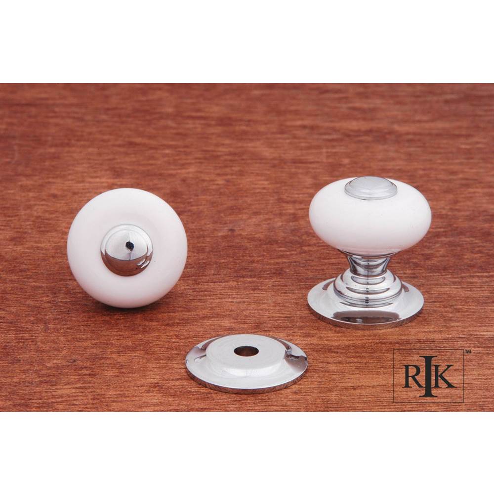 RK International Small Porcelain Knob with Tip