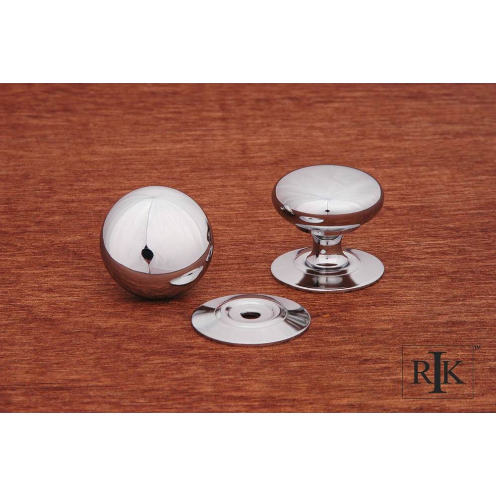RK International Small Plain Knob with Detachable Back Plate