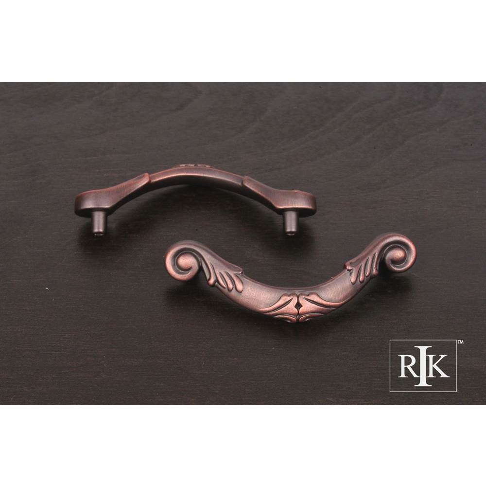 RK International 3'' c/c Ornate Curved Drop Pull
