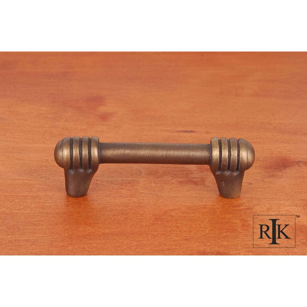 RK International 3'' c/c Distressed Rod with Swirl Ends Pull