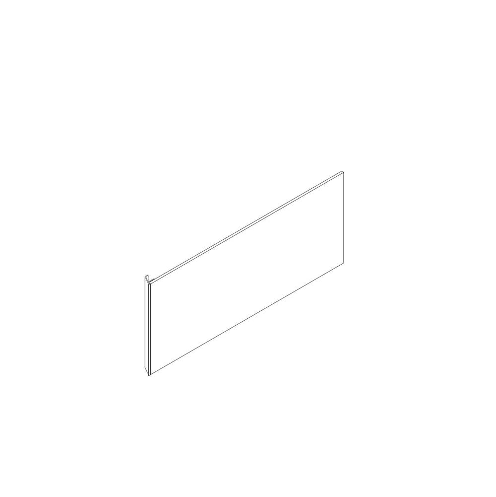 Robern Cartesian and Profiles Side Kit, 15'' H x 18'' D, Single Side Kit, Satin White