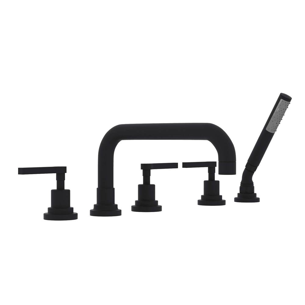 Rohl Lombardia® 5-Hole Deck Mount Tub Filler With U-Spout