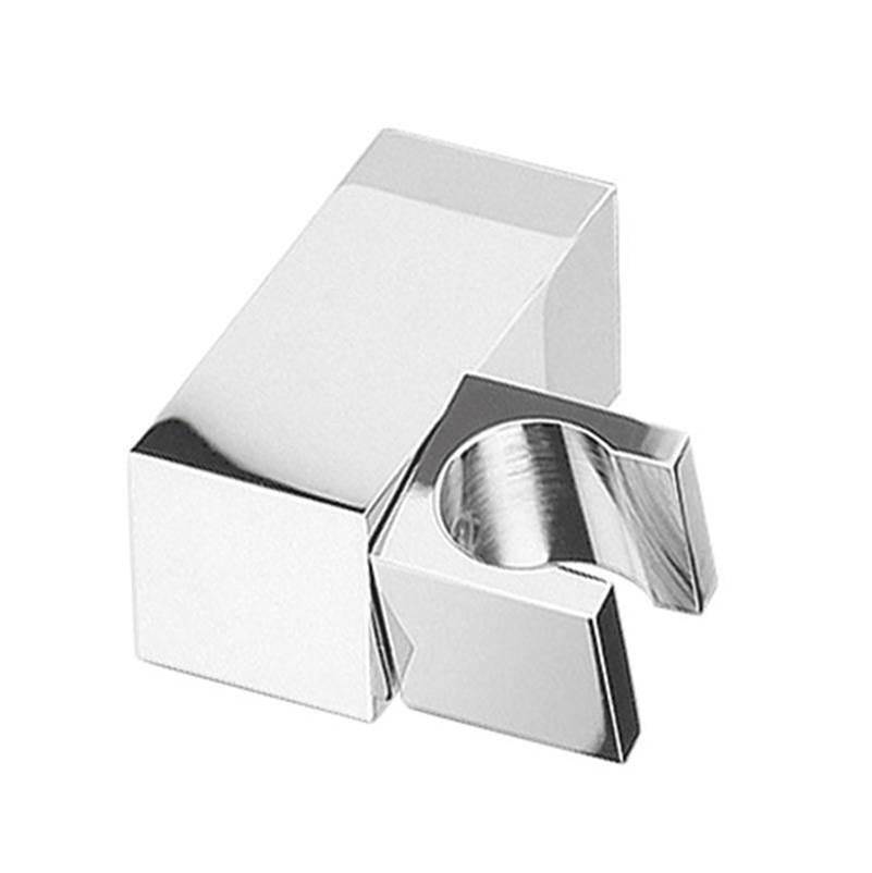 Rubi Brass Square Hand-Shower Hook Brushed Nickel