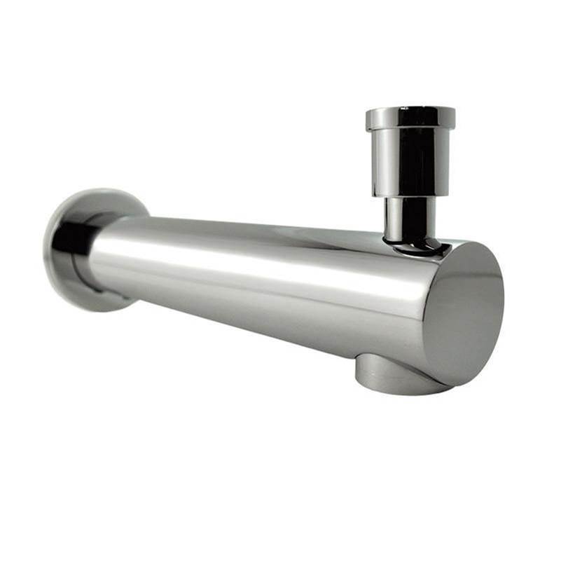 Rubi Round S-On Bathtub Spout 190Mm With Div. Brushed Nickel