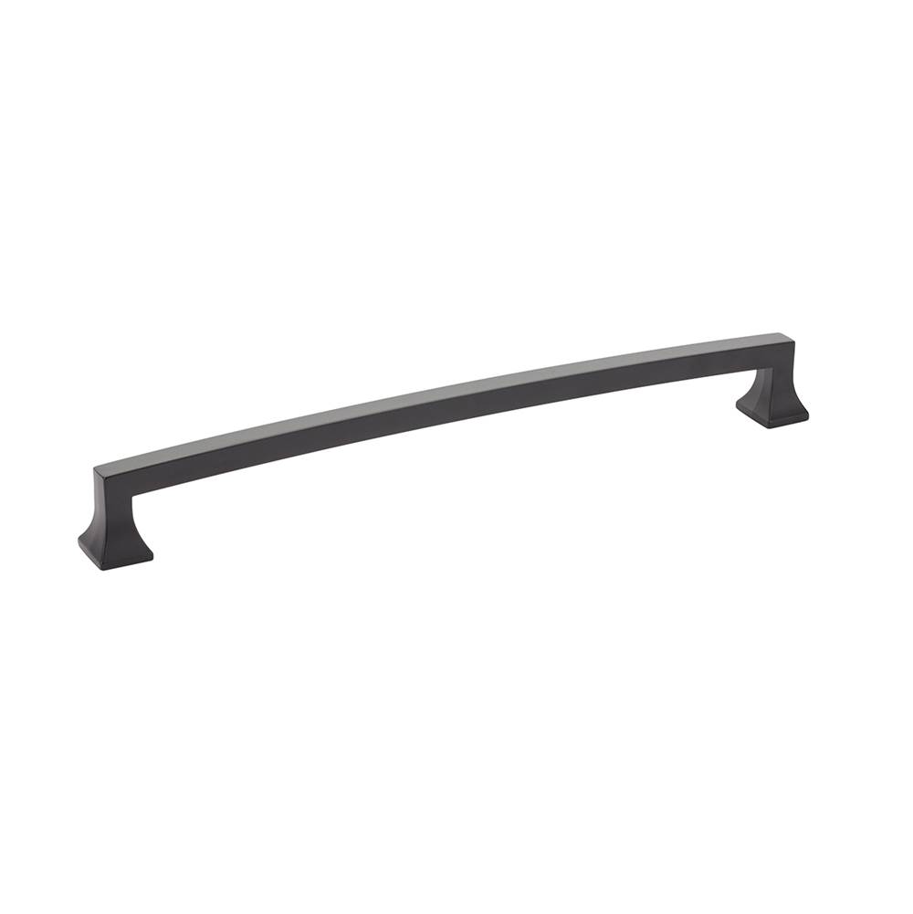 Schaub And Company Concealed Surface, Appliance Pull, Arched, Matte Black, 15'' cc