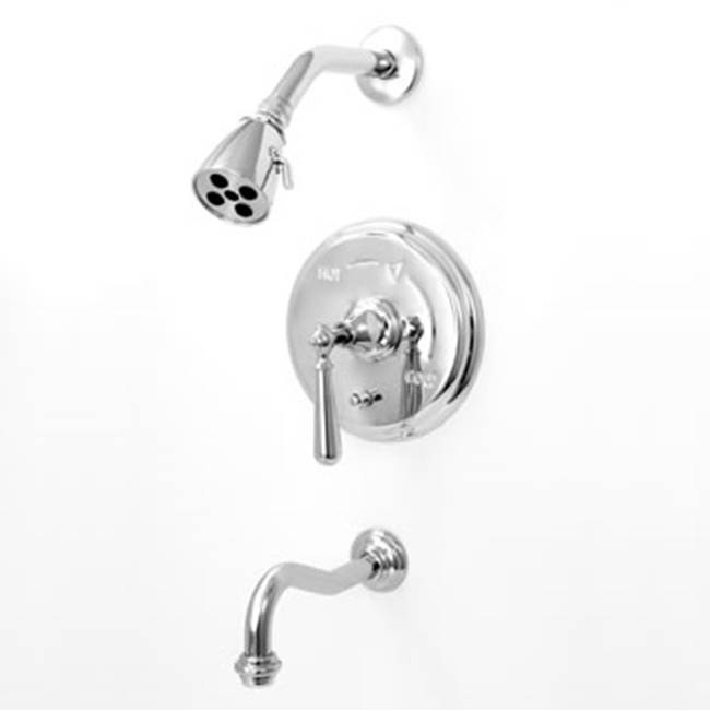 Sigma Pressure Balanced Tub & Shower Set Trim (Includes Haf And Wall Tub Spout) Loire Chrome .26