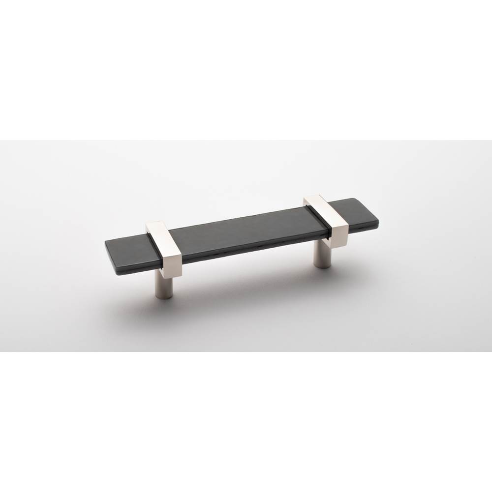 Sietto 5.5'' Adjustable Slate Gray Pull With Polished Nickel Base