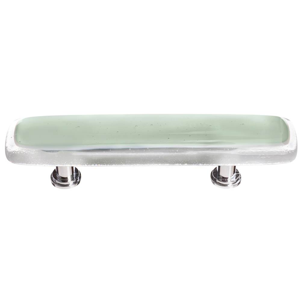 Sietto Reflective Spruce Green Pull With Polished Chrome Base