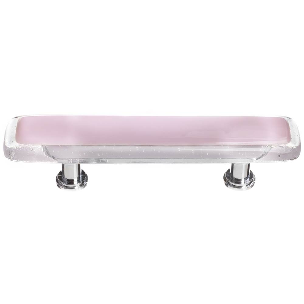Sietto Reflective Pink Pull With Satin Nickel Base