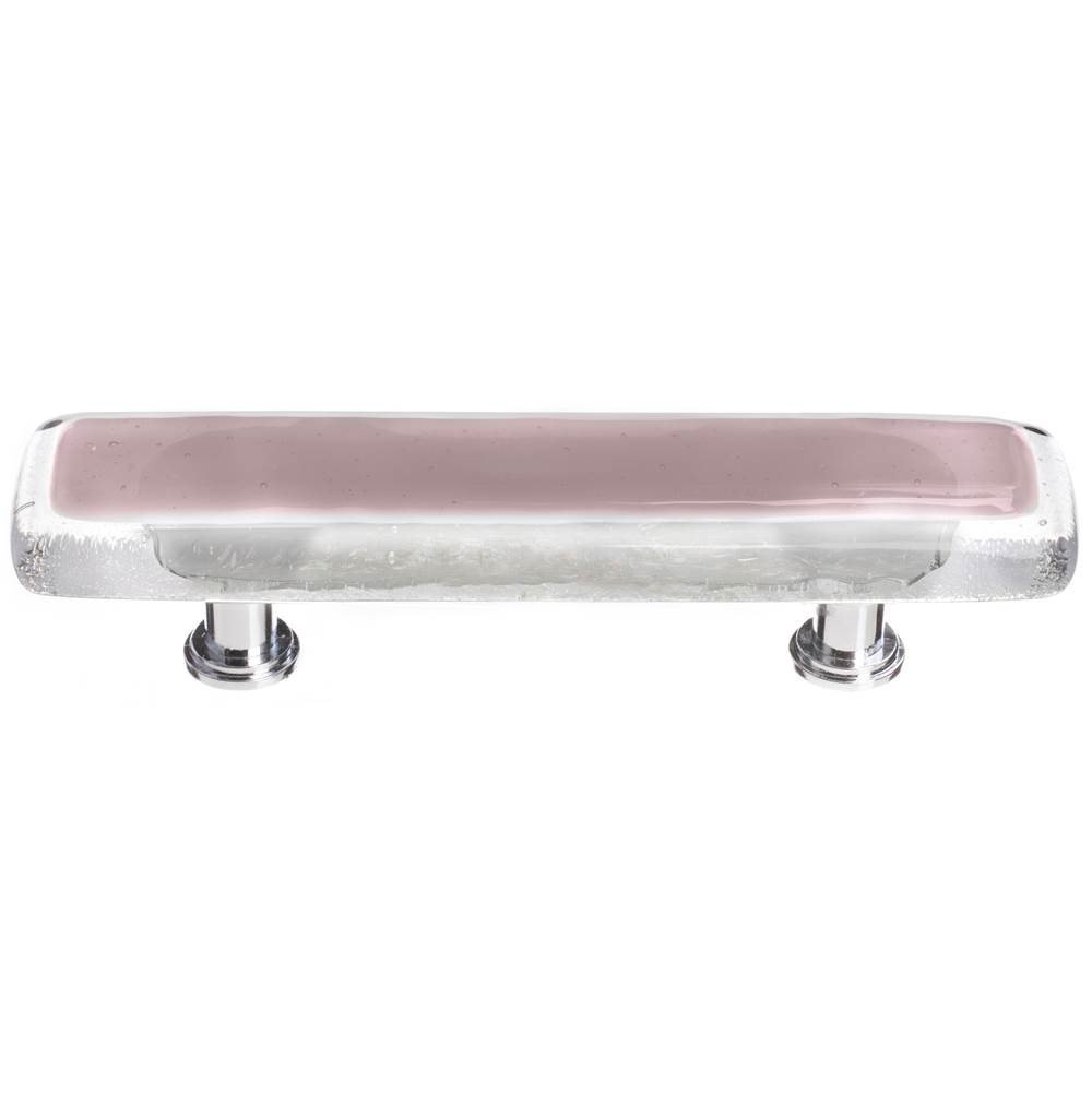 Sietto Reflective Purple Pull With Satin Nickel Base