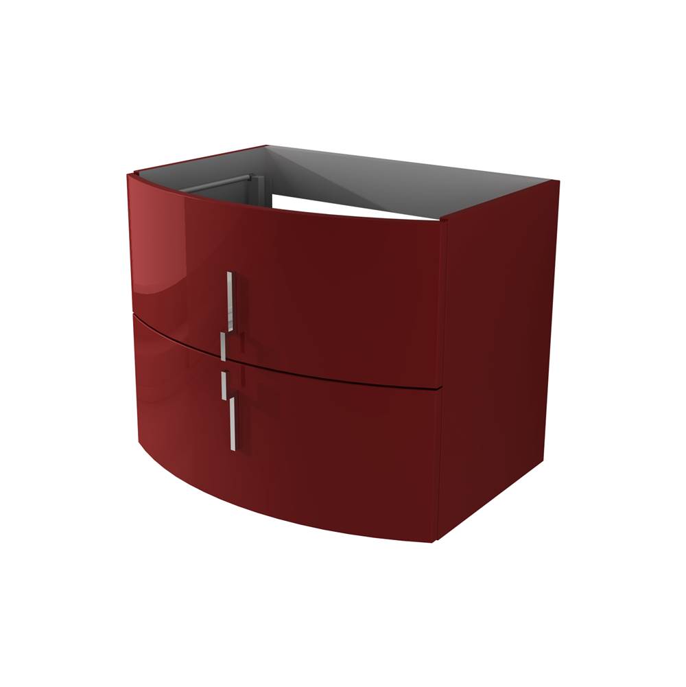 Sapphire Bath 27.2'' Sting Collection Base Cabinet Red W/ (2 Drawer)