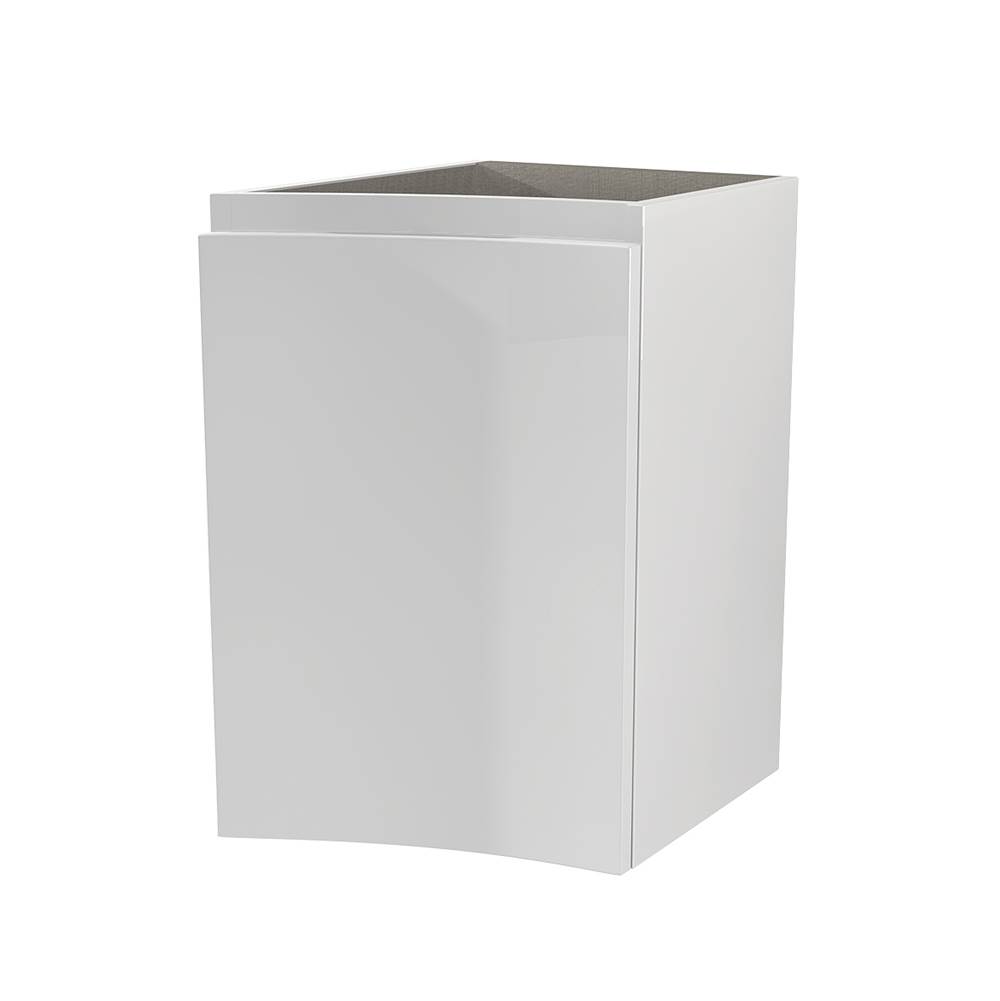 Sapphire Bath 13.4'' Vague Collection Right Side Cabinet White Glossy W/ Door