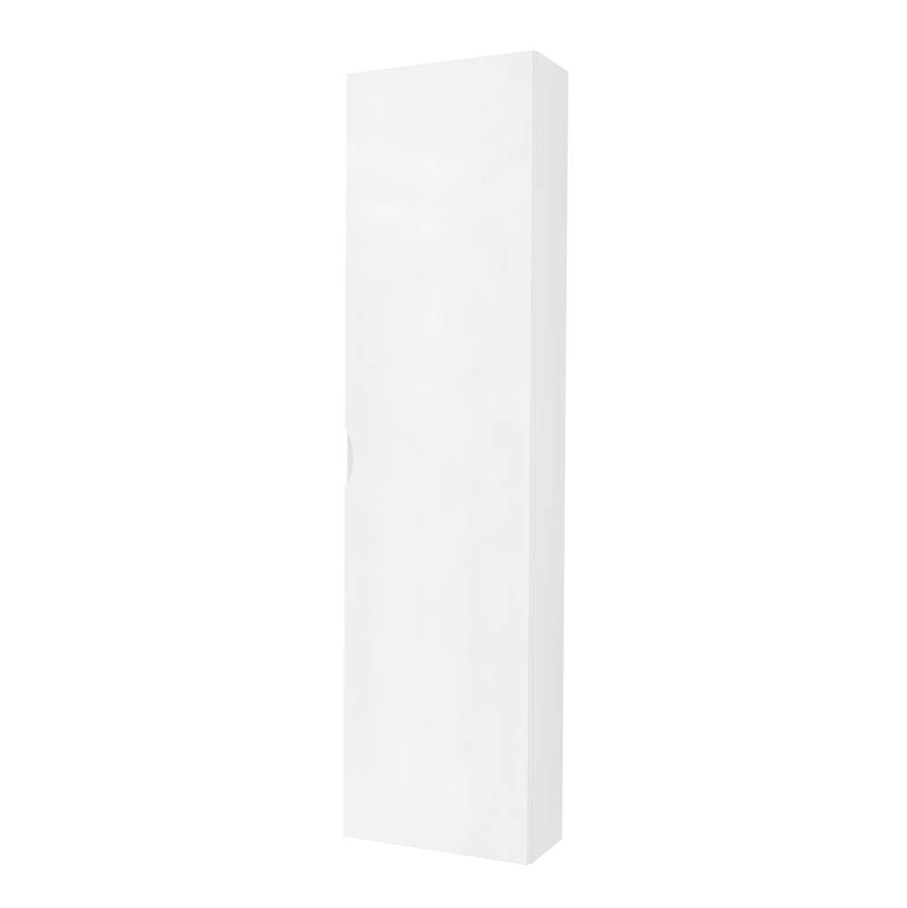 Sapphire Bath 13.8''W x 55.1''H General Collection White Glossy Linen Cabinet