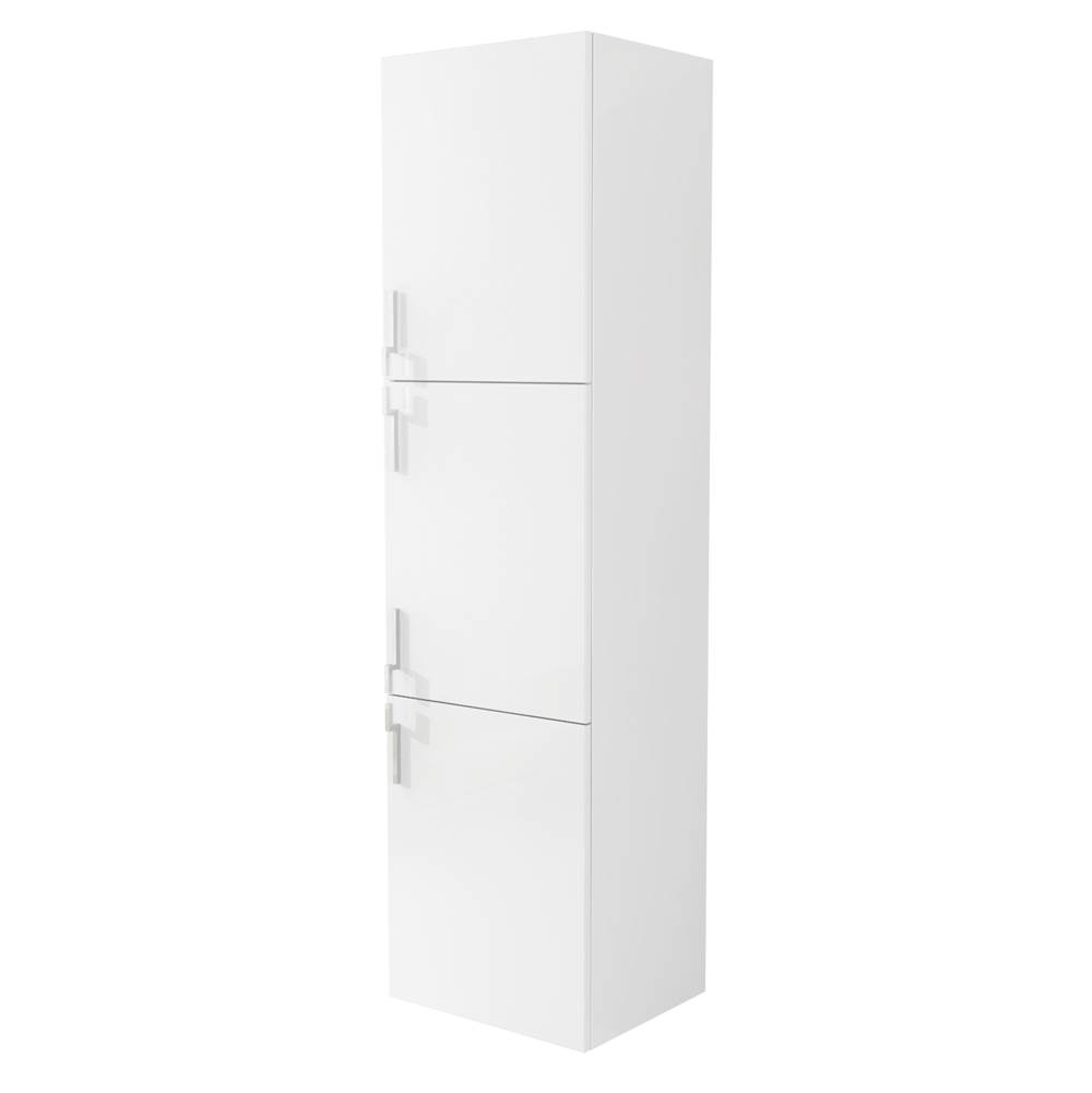 Sapphire Bath 17.7''W x 66.9''H Sting Collection White Glossy Linen Cabinet ( 3 Drawers)