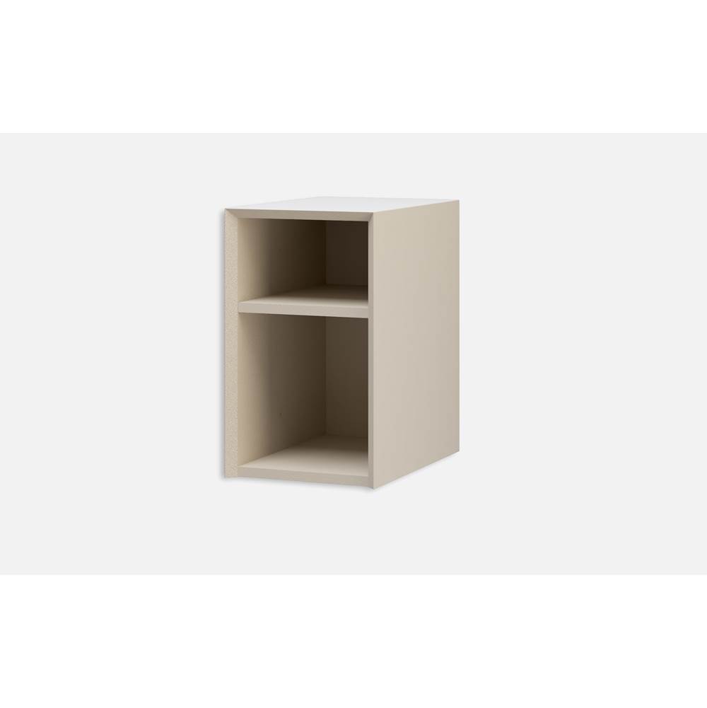 Sapphire Bath SPACE 12'' x 18'' x 20'' Storage/Side Cabinet with open shelving in Brushed white