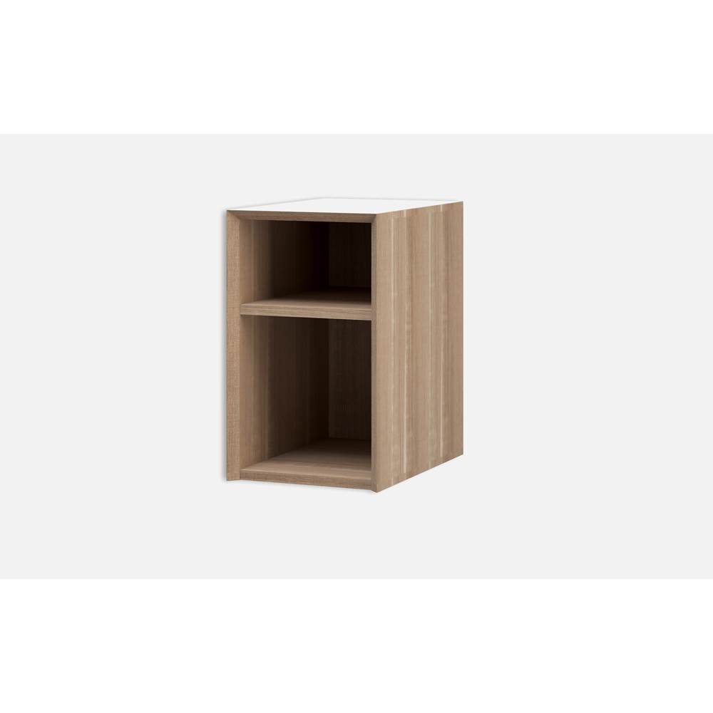 Sapphire Bath SPACE 12'' x 18'' x 20'' Storage/Side Cabinet with open shelving in Oak Bruges