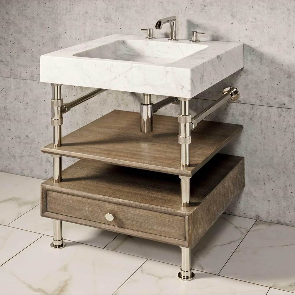 Stone Forest Elemental Drawer Vanity, 24'' W, With 10'' H Drawer